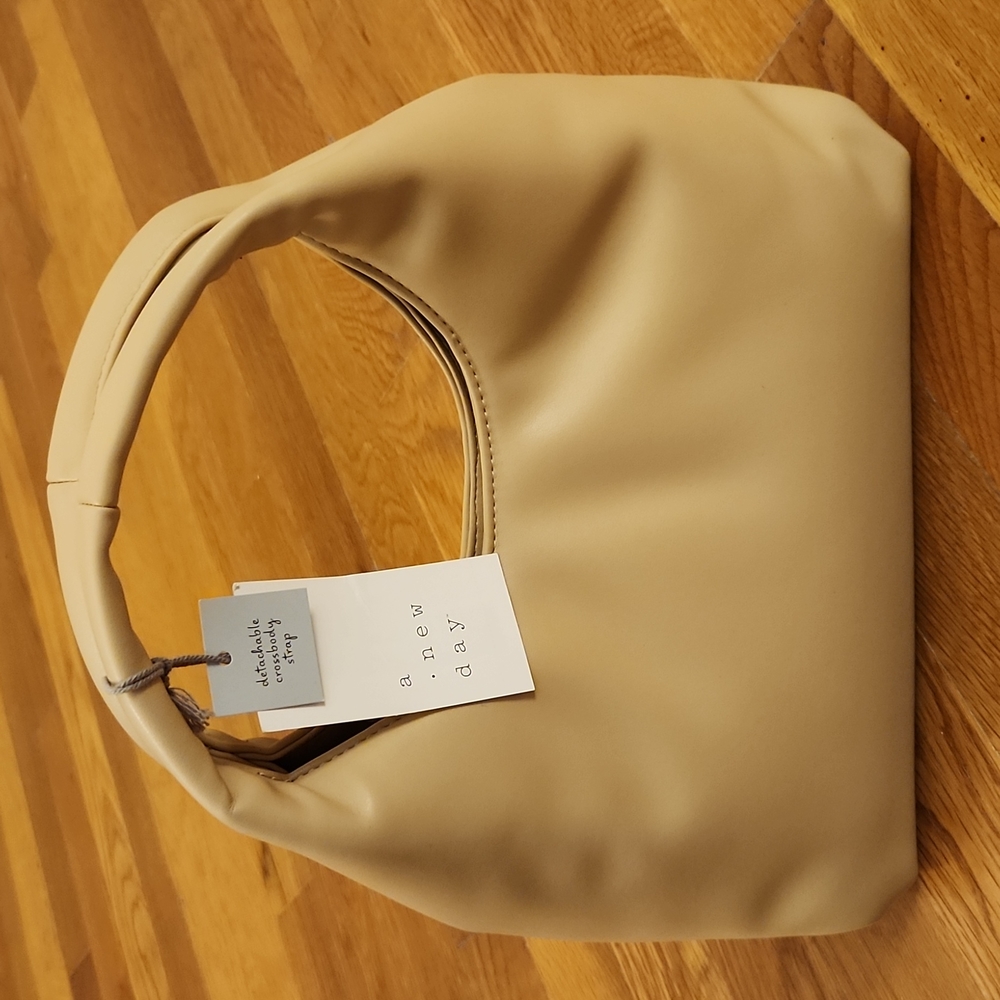 A New Day Beige Shoulder Purse NWT